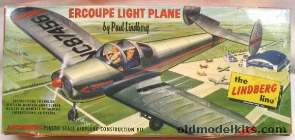 Lindberg 1/48 Ercoupe Light Plane - Bagged, 477 plastic model kit
